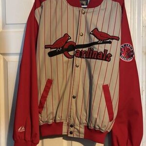 Vintage St Louis Cardinals Cooperstown Collection Jacket Medium